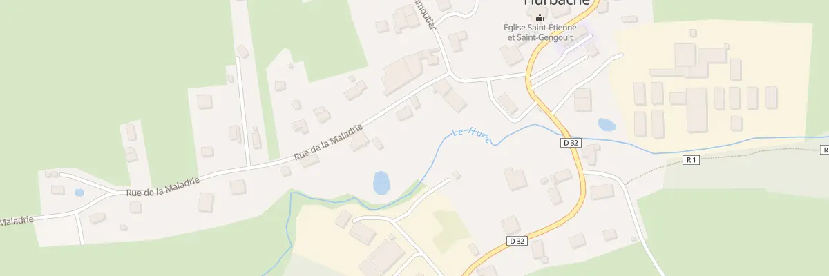 Plan du 1T Rue de la Maladrie à Hurbache