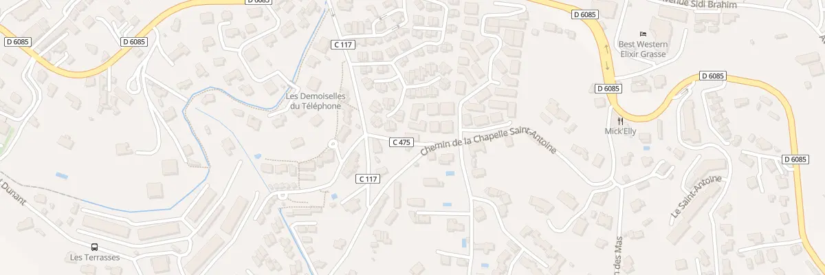 Plan du 41 Tra des Comtesses à Grasse