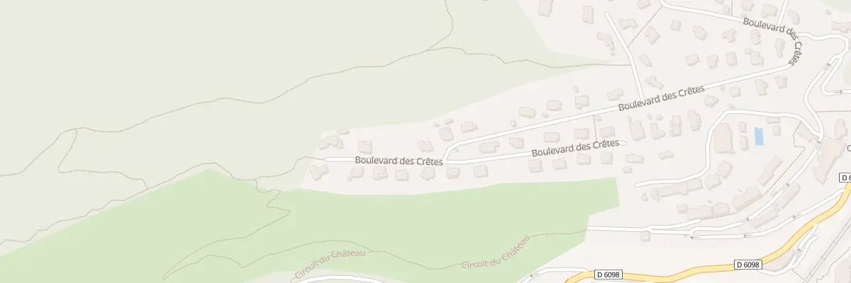 Plan du 842 Bd des Cretes La Napoule à Mandelieu-la-Napoule