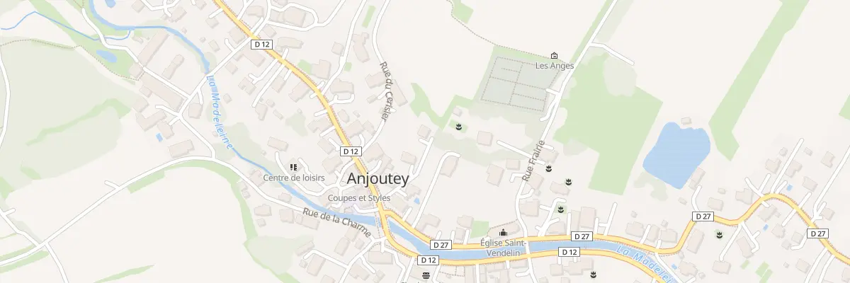 Plan du 2D Rue d’Etueffont à Anjoutey