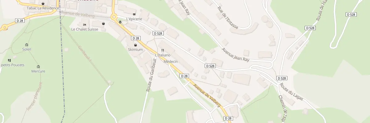 Plan du 19 Av de Valberg à Péone