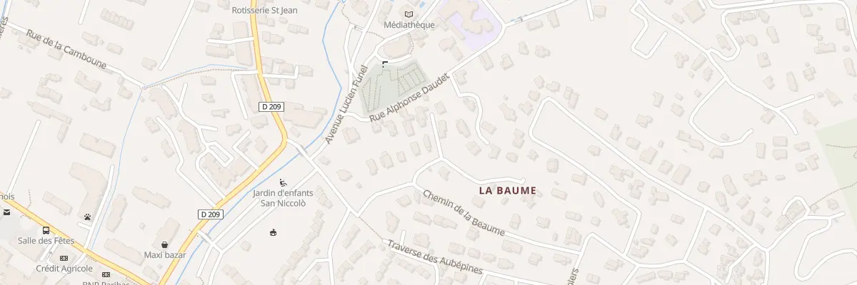 Plan du 37 Imp de la Beaume à Pégomas