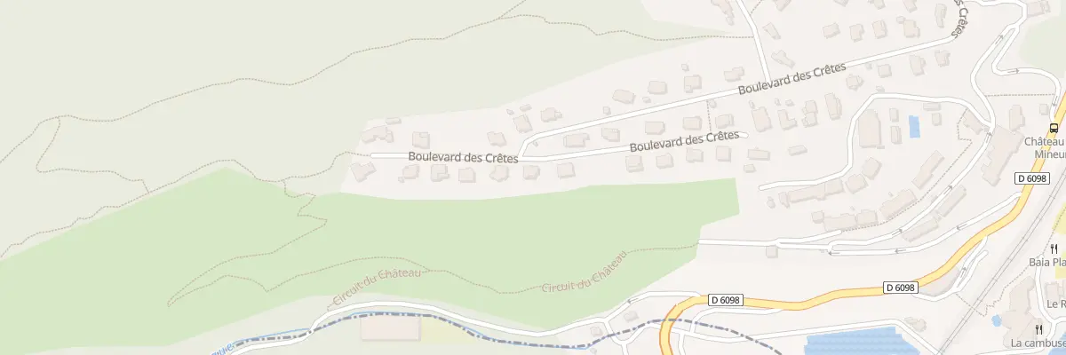Plan du 16 Bd des Cretes La Napoule à Mandelieu-la-Napoule