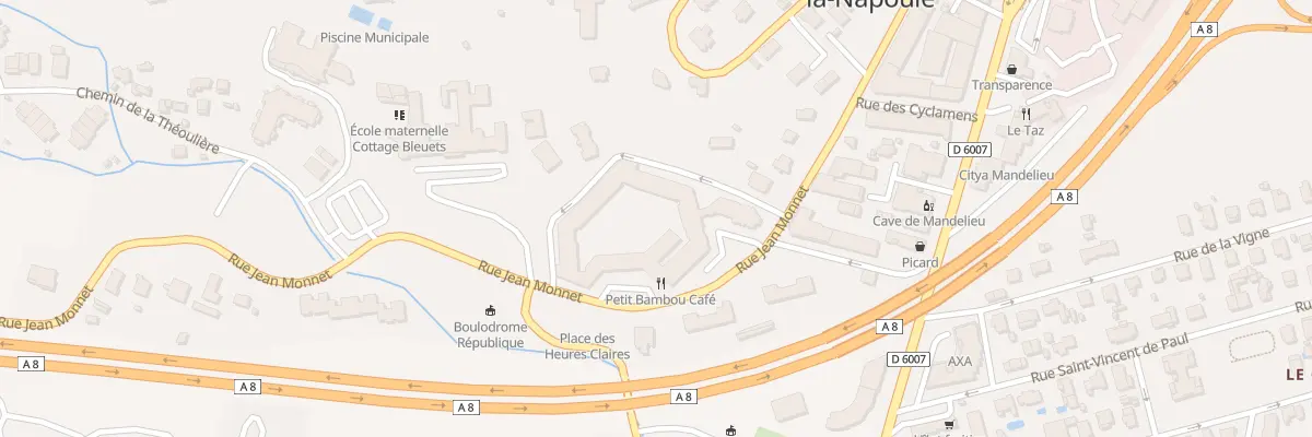 Plan du 244 Rue Jean Monnet à Mandelieu-la-Napoule