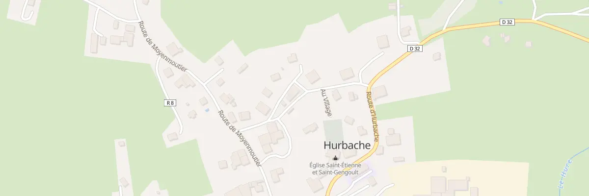 Plan du 2 Au Village à Hurbache