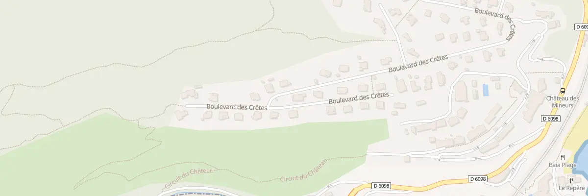 Plan du 55 Bd des Cretes La Napoule à Mandelieu-la-Napoule