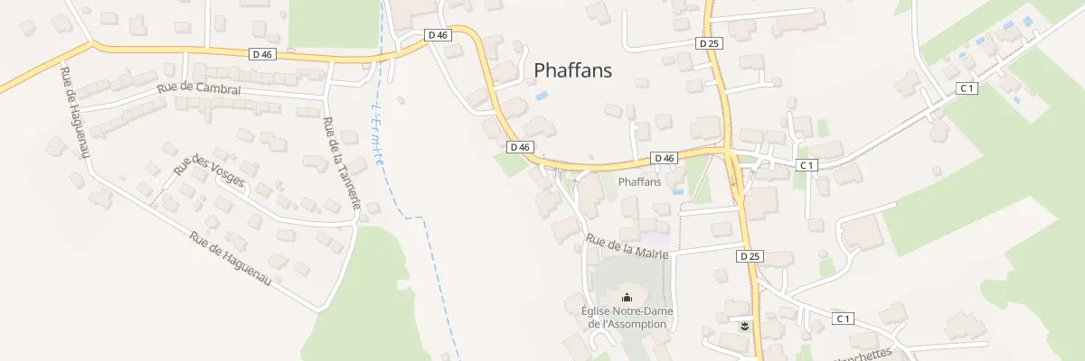 Plan du 2 Rue de la Mairie à Phaffans