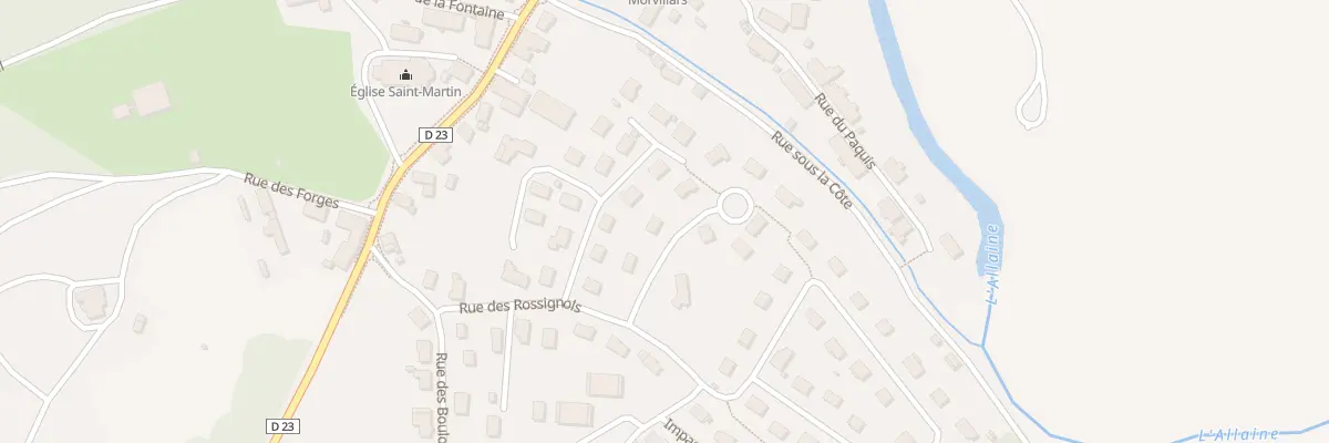 Plan du 9 Rue des Chardonnerets à Morvillars