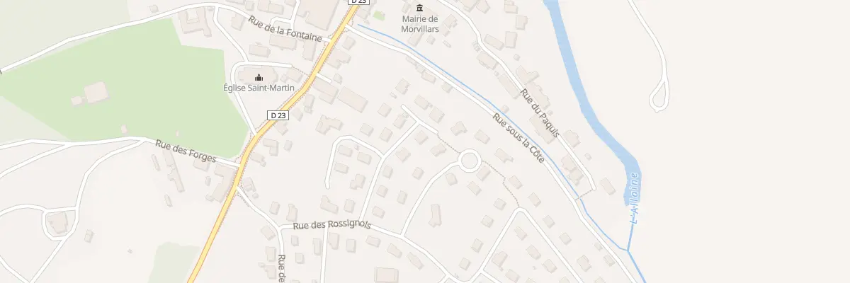 Plan du 5 Rue des Fauvettes à Morvillars