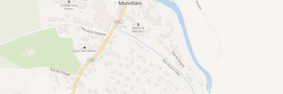 Plan du 2 Rue sous la Côte à Morvillars