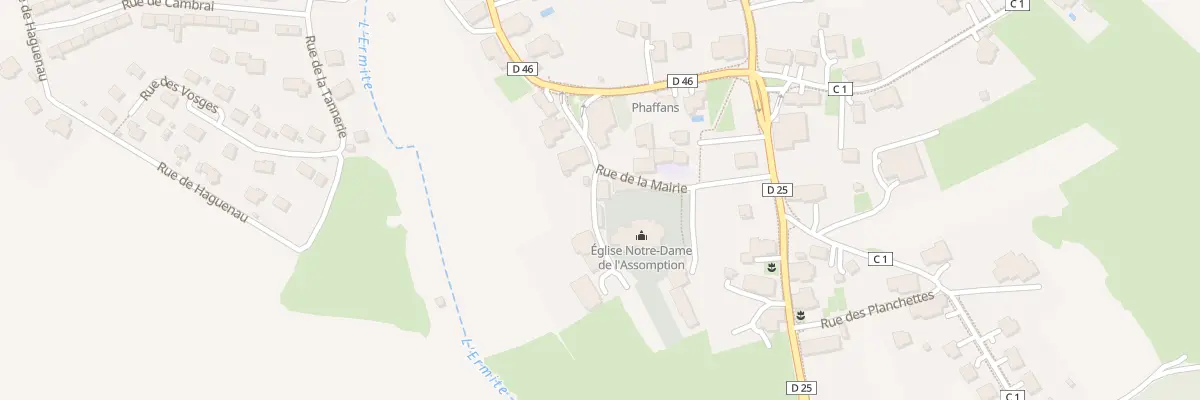 Plan du 8 Rue de la Mairie à Phaffans
