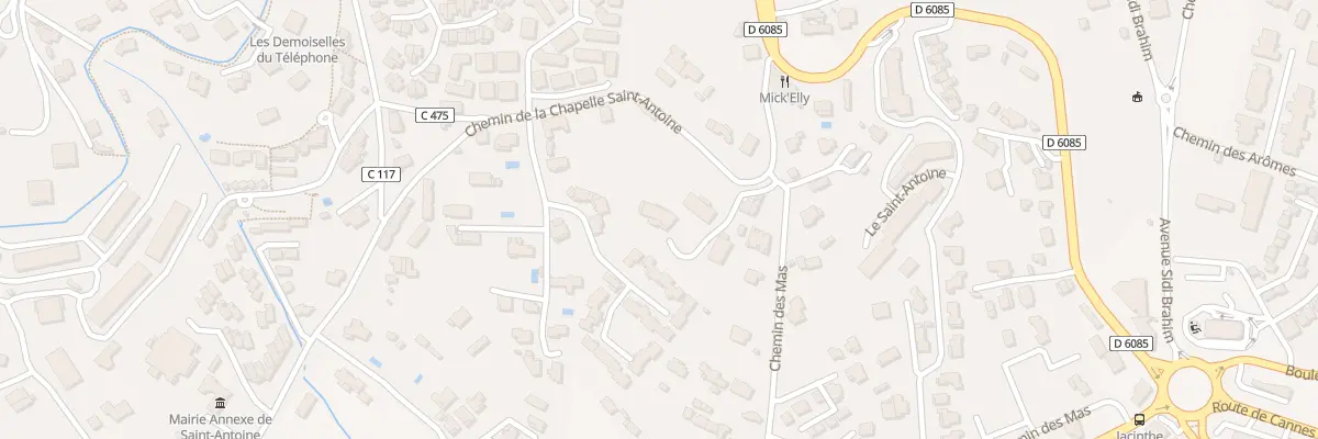 Plan du 2 Che des Mas à Grasse
