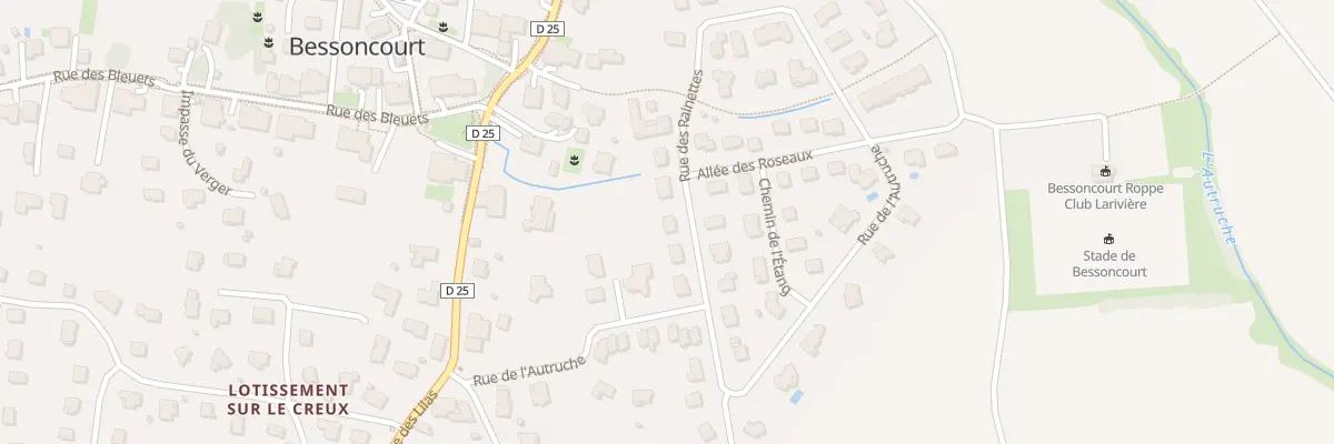 Plan du 6 Rue des Rainettes à Bessoncourt