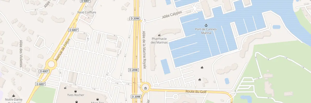 Plan du 150 All de la Marine Royale à Mandelieu-la-Napoule