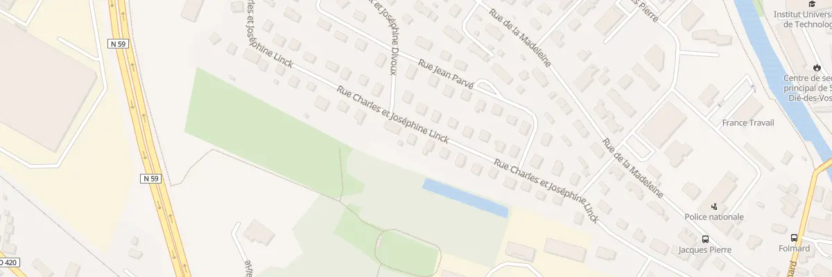 Plan du 29 Rue Charles et Joséphine Linck à Saint-Dié-des-Vosges