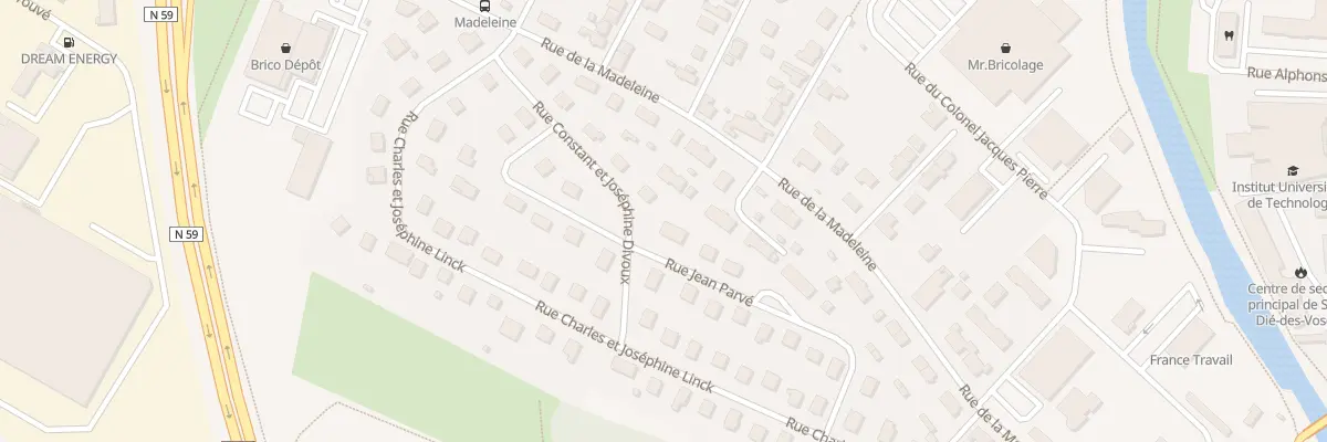 Plan du 18 Rue Jean Parvé à Saint-Dié-des-Vosges