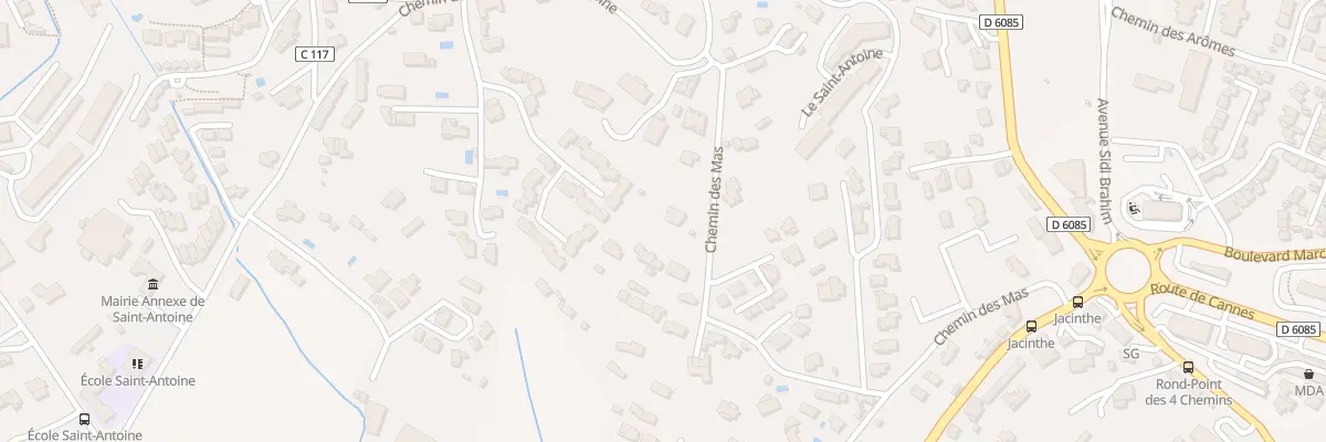 Plan du 12 Che des Mas à Grasse