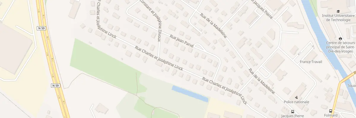 Plan du 28 Rue Charles et Joséphine Linck à Saint-Dié-des-Vosges