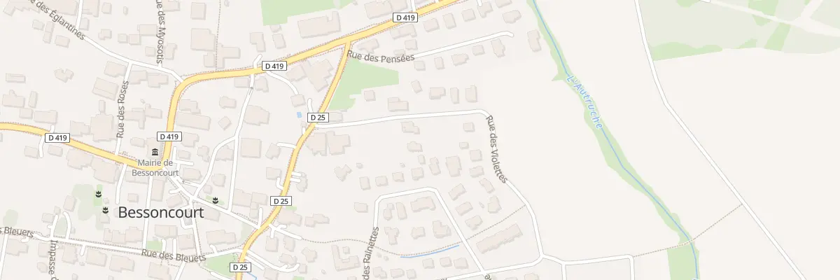 Plan du 9 Rue des Violettes à Bessoncourt