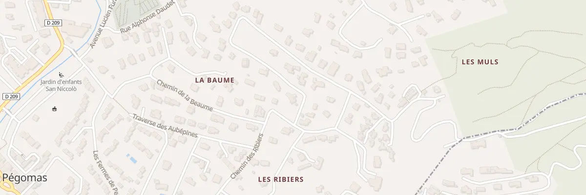 Plan du 35 Che des Chênes à Pégomas