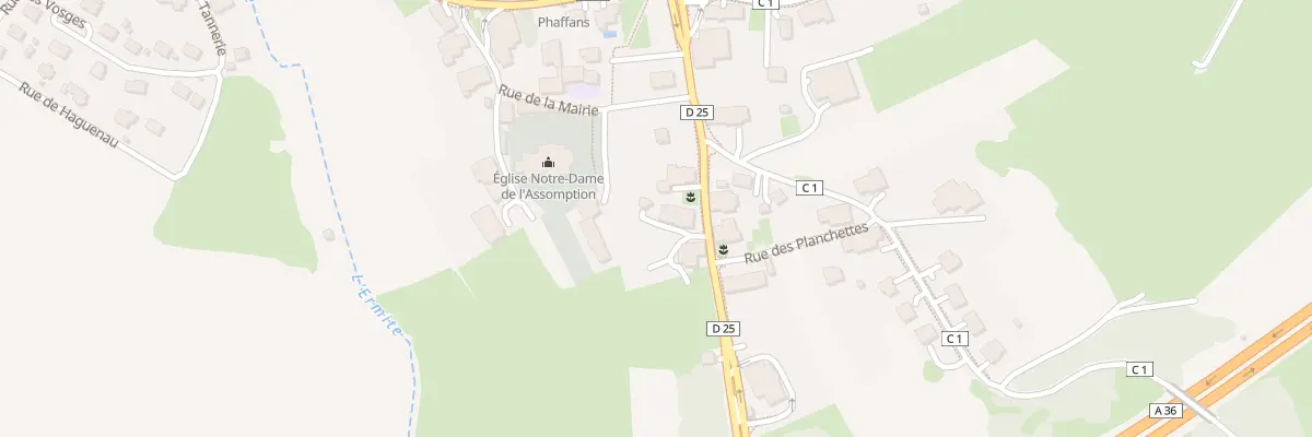 Plan du 8 Rue de Bessoncourt à Phaffans