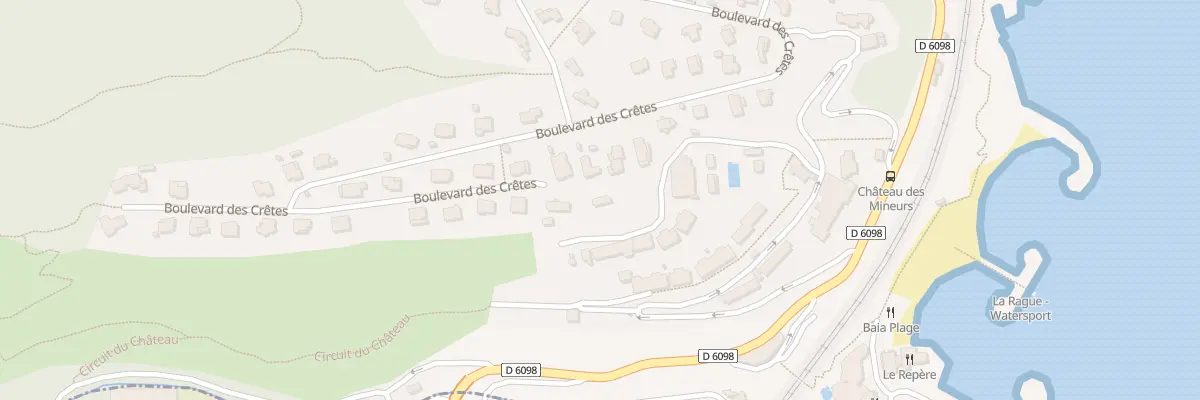 Plan du 236 Bd des Cretes La Napoule à Mandelieu-la-Napoule