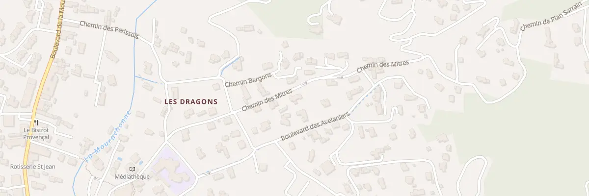 Plan du 90 Che des Mitres à Pégomas