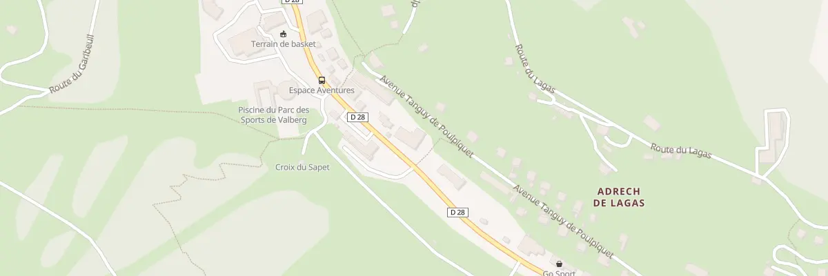 Plan du 55 Av de Valberg à Péone
