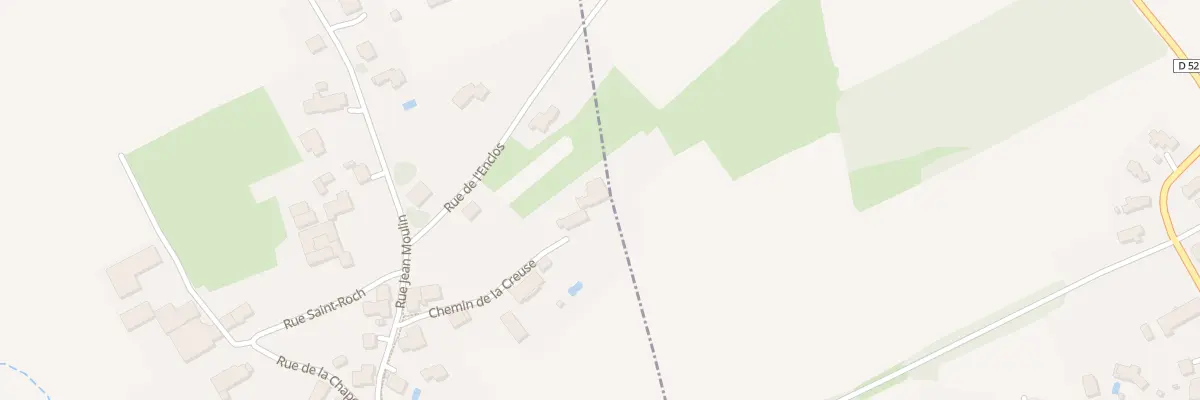 Plan du 7 Rue de la Creuse à Menoncourt