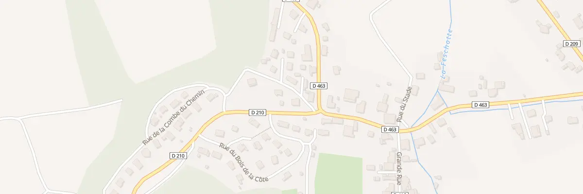 Plan du 1 Rue du côteau Charbonnet à Badevel