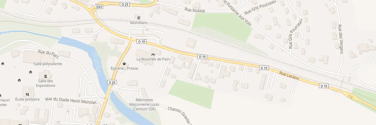 Plan du 10 Rue Leclerc à Morvillars