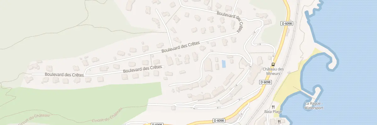 Plan du 531 Bd des Cretes La Napoule à Mandelieu-la-Napoule