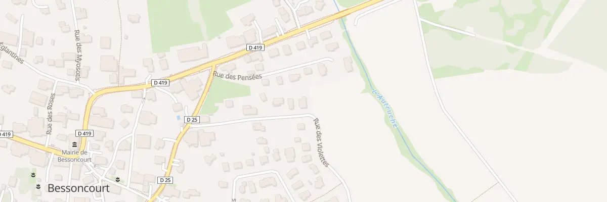 Plan du 12 Rue des Violettes à Bessoncourt
