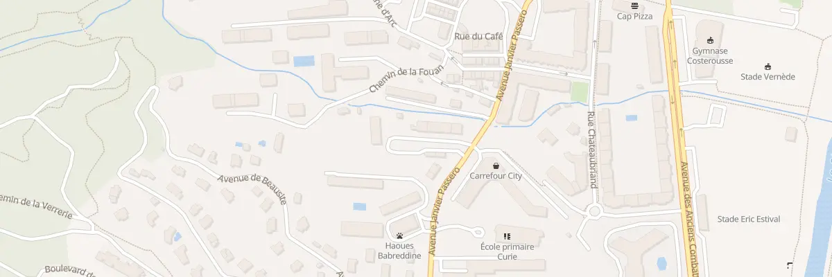 Plan du 837 Av Janvier Passero à Mandelieu-la-Napoule