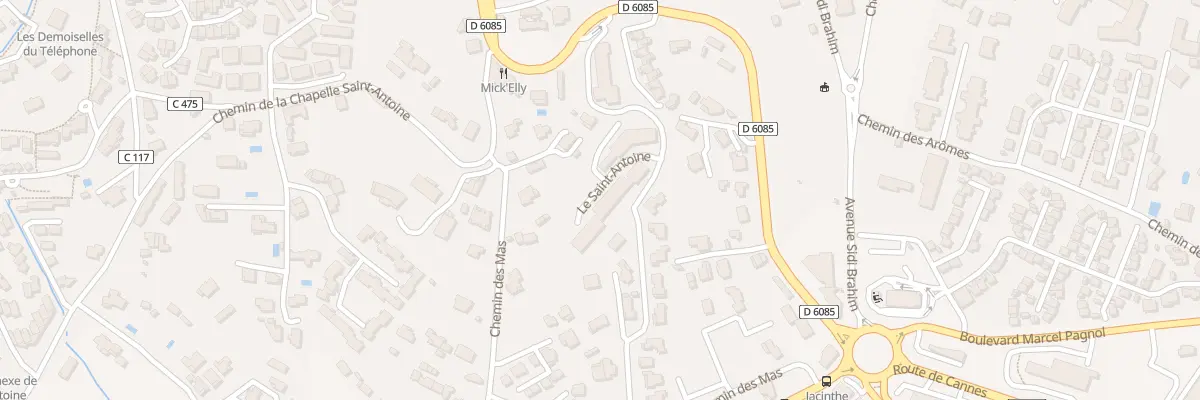 Plan du 41 Che des Mas à Grasse