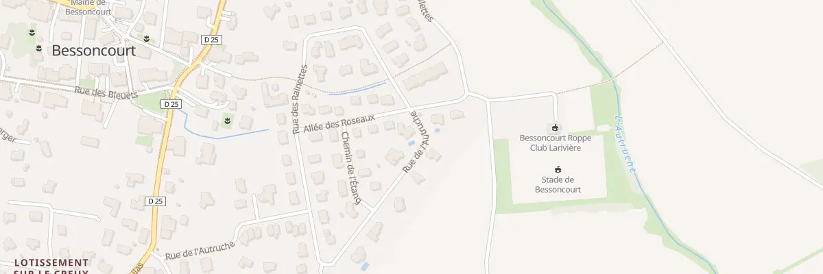 Plan du 9 All des Roseaux à Bessoncourt