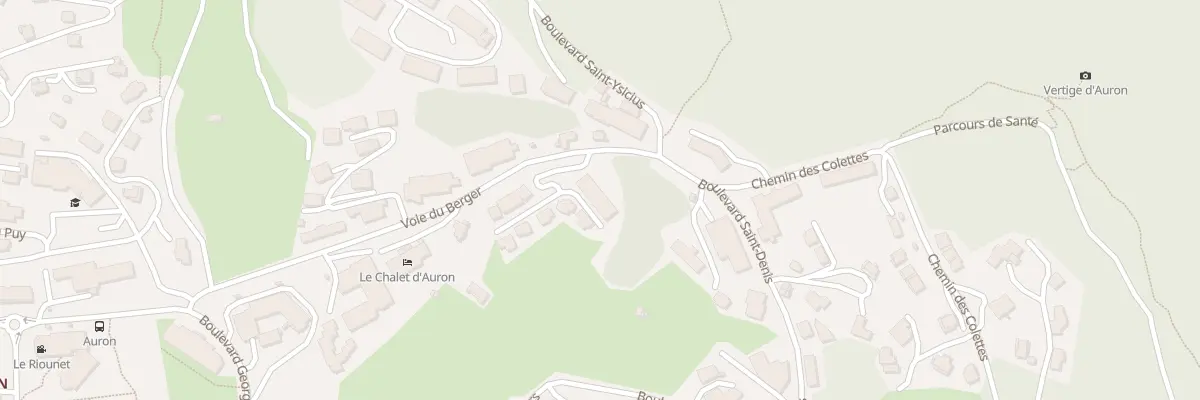 Plan de Voie du Berger à Saint-Étienne-de-Tinée