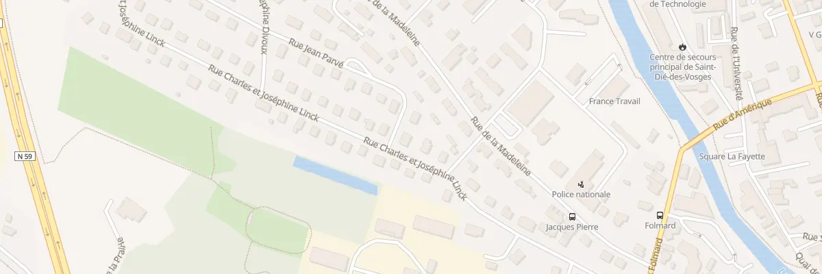 Plan du 16 Rue Charles et Joséphine Linck à Saint-Dié-des-Vosges