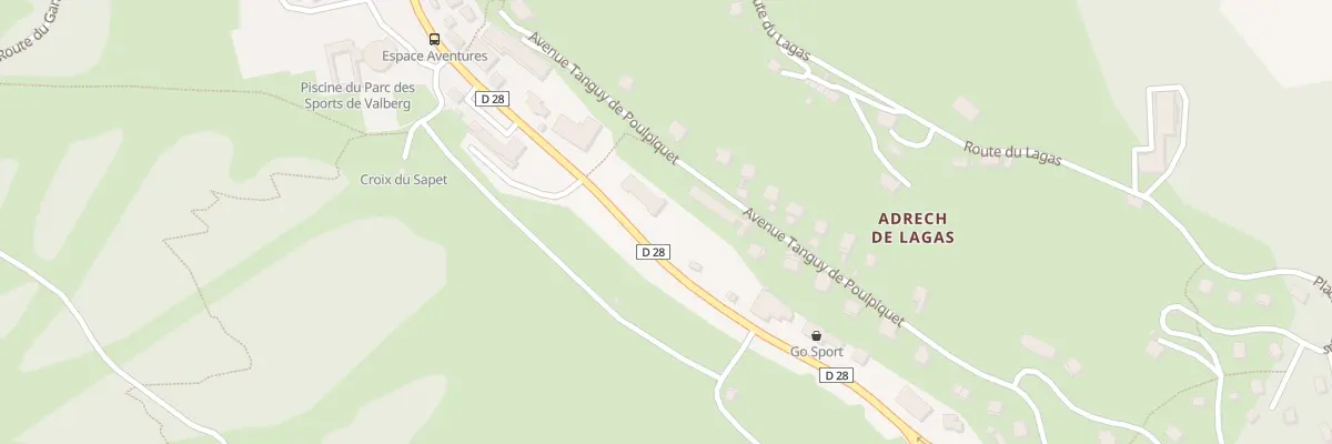 Plan du 15 Av de la Chapelle à Péone