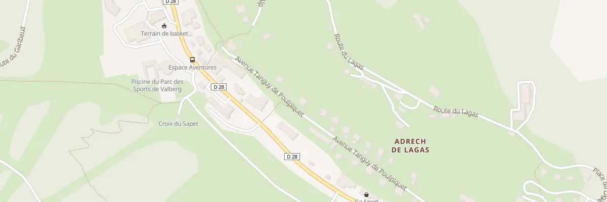 Plan du 24 Av de la Chapelle à Péone