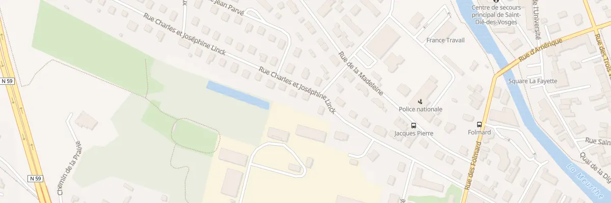 Plan du 11 Rue Charles et Joséphine Linck à Saint-Dié-des-Vosges