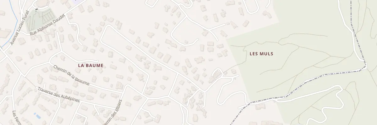 Plan du 215 Che des Muls à Pégomas