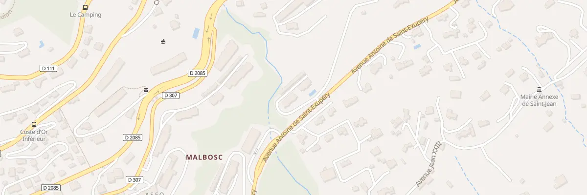 Plan du 89 Av Antoine Saint Exupery à Grasse