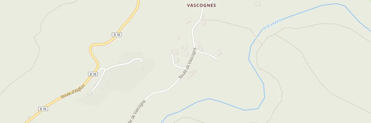 Plan du 700 Rte de Vascogne à Aiglun