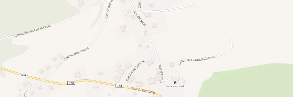 Plan du 9 Rue d’Anozel à Saulcy-sur-Meurthe