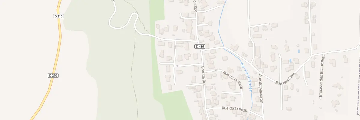 Plan du 6 Rue Olga Saint Blancat à Badevel
