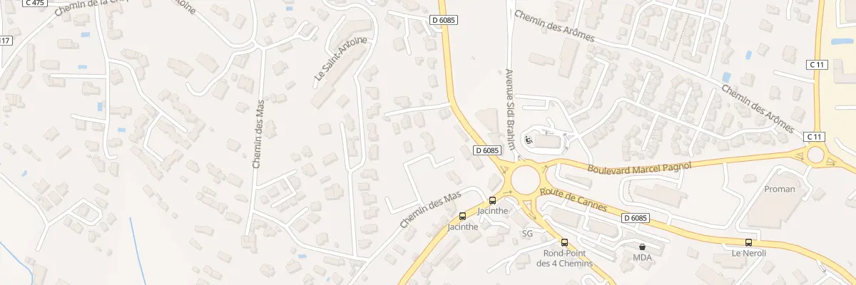 Plan du 49 Che des Mas à Grasse