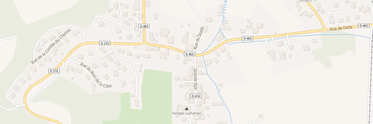 Plan du 1 Rue de Dampierre les Bois à Badevel
