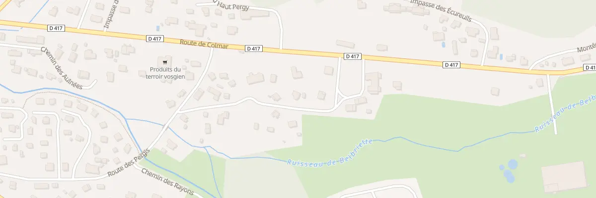 Plan du 2240 Rte de Colmar à Xonrupt-Longemer