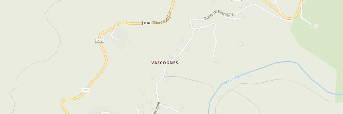 Plan du 500 Rte de Vascogne à Aiglun